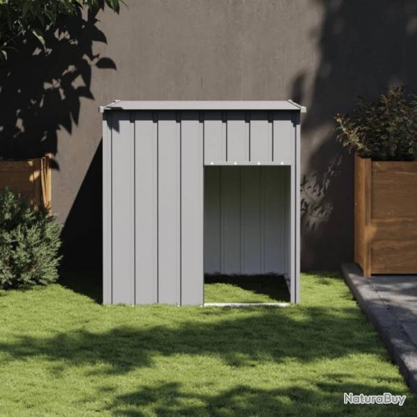 Niche pour chien avec toit gris clair 110x103x109 cm