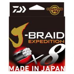 TRESSE J BRAID EXPEDITION 300M 8 BRINS ORANGE 0.35mm - 36kg