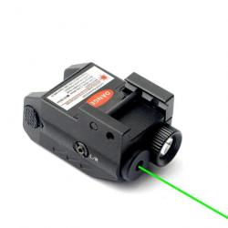 Lampe laser vert avec led 350 Lumens flash Strobo pour rail picatinny
