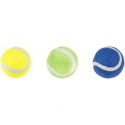 JOUET CHIEN BALLE DE TENNIS + ORGANE SONORE 5CM X3PCS