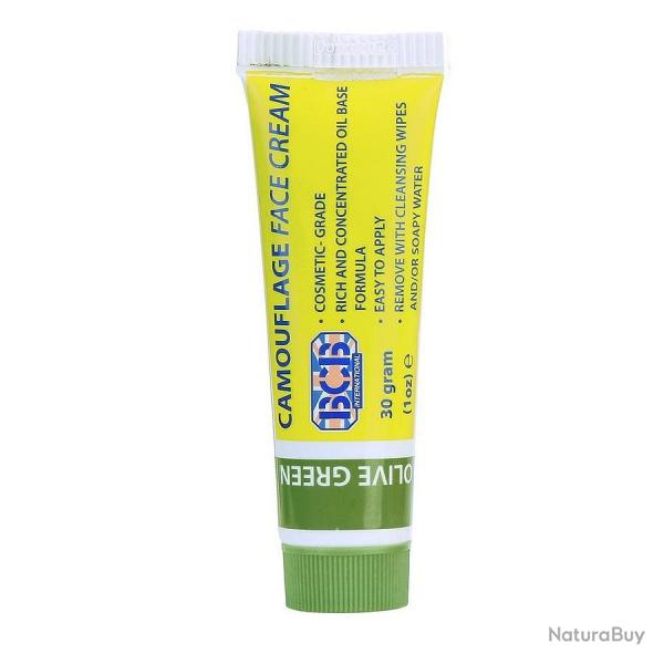 Crème camouglage en tube 30g (Couleur Vert)
