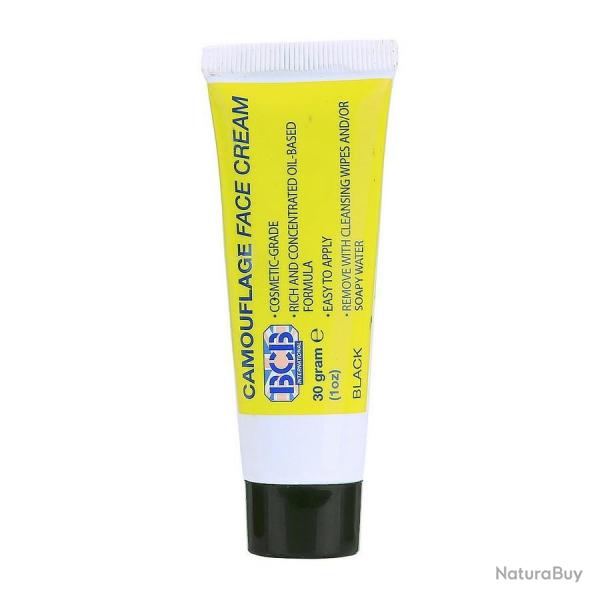 Crème camouglage en tube 30g (Couleur Noir)