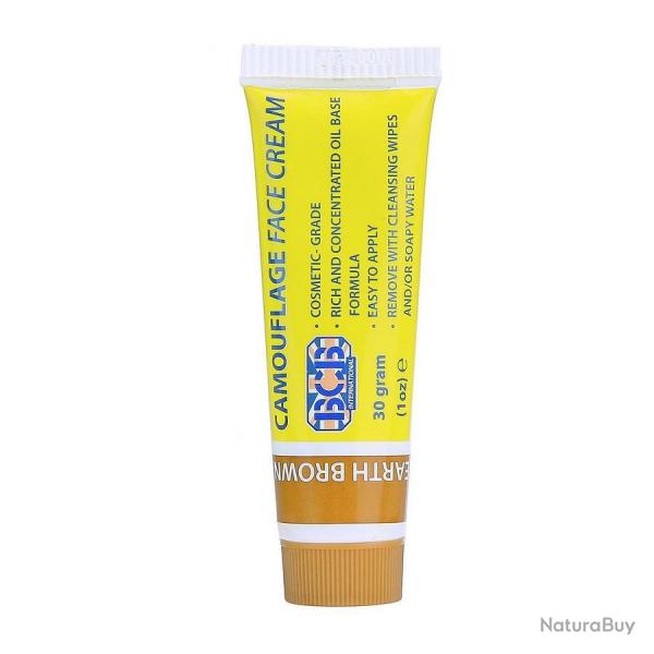 Crme camouglage en tube 30g (Couleur Marron)