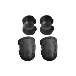 Set Genouilleres & Coudieres Gen1 (JS Tactical) Noir