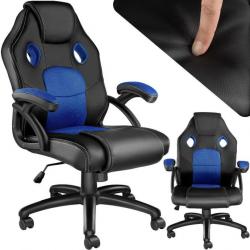 ACTI- Chaise de bureau PAUL noir/bleu Chaise453