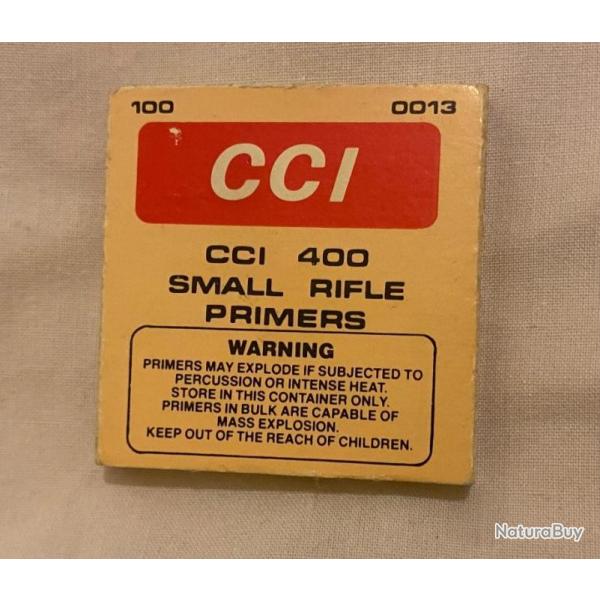 93 AMORCES  CCI 400 SMALL RIFLE PRIMERS