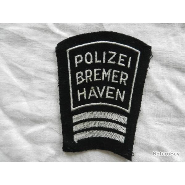 ancien insigne badge Police allemande Bremer Haven
