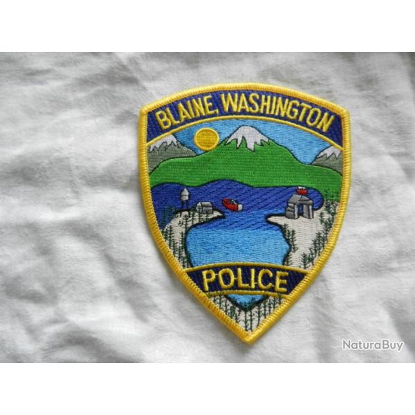 ancien insigne badge Police Blaine Washington