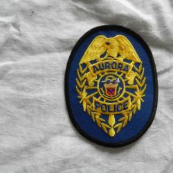 ancien insigne badge Police Aurora