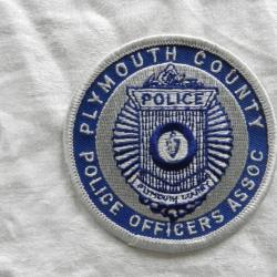 ancien insigne badge américain Plymouth County Police officier US