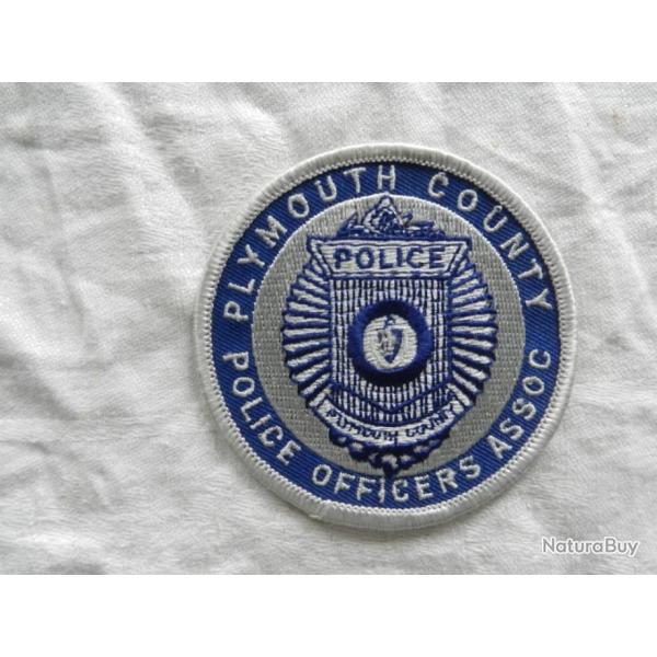 ancien insigne badge amricain Plymouth County Police officier US