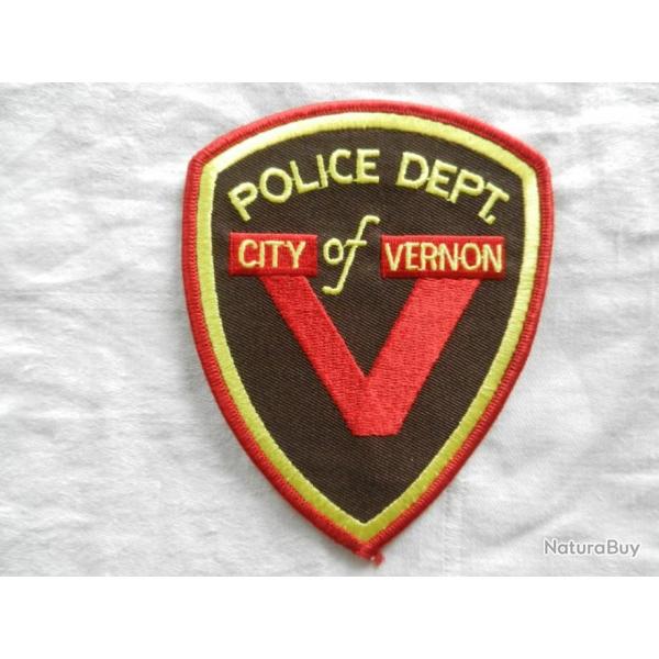 ancien insigne badge amricain Police US City of Vernon