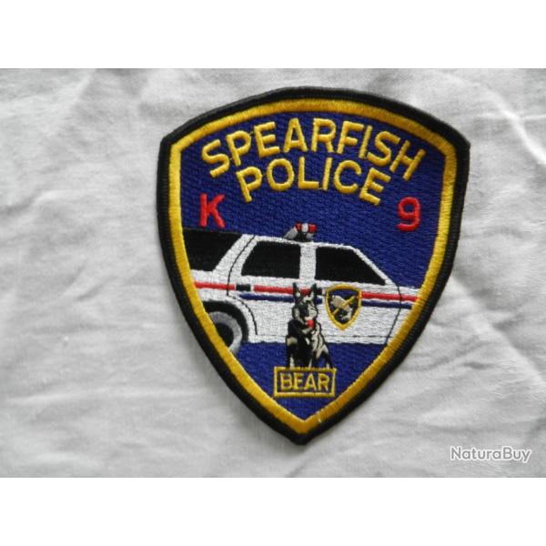 ancien insigne badge amricain Police Spearfish Bear