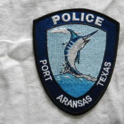 ancien insigne badge américain Police port Aransas Texas