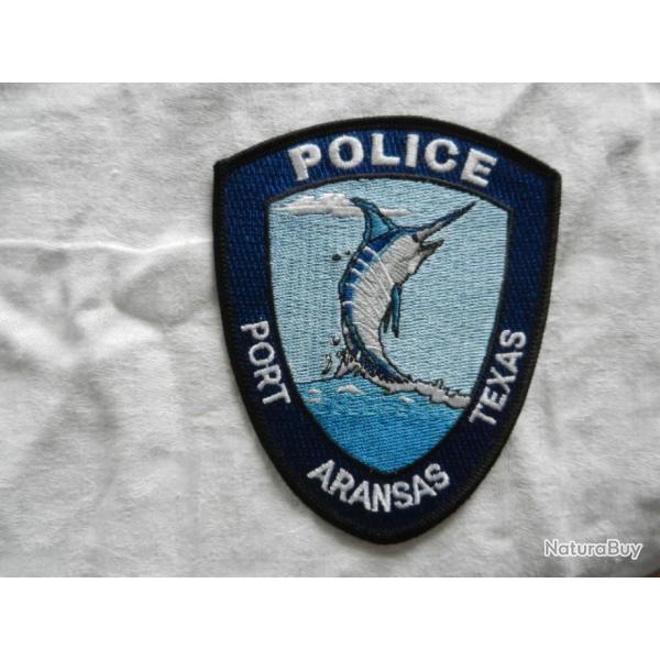 ancien insigne badge amricain Police port Aransas Texas