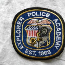 ancien insigne badge américain US Police Académy 1968