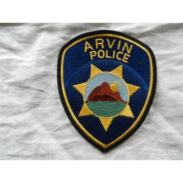 ancien insigne badge amricain US   ARVIN Police