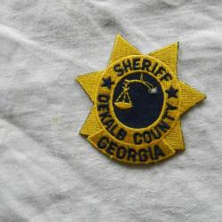 ancien insigne badge américain US Police Sheriff Delkab Georgia