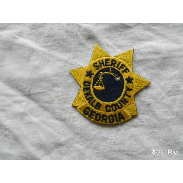 ancien insigne badge amricain US Police Sheriff Delkab Georgia