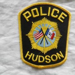 ancien insigne badge américain US Police Hudson