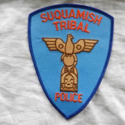 ancien insigne badge américain US Police Suquamish Tribal