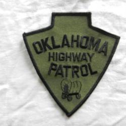 ancien insigne badge américain US Police Oklahoma Patrol