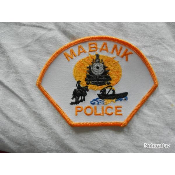 ancien insigne badge de Police US amricain Mabank