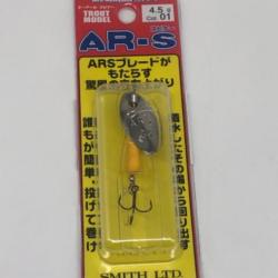Cuillers de pêche Smith AR Spinner 1,7cm 4,5g argent et jaune