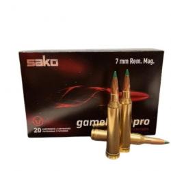Munitions SAKO cal.7mm rem mag GAMEHEAD PRO SP 10.7g 165gr par 20