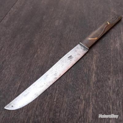 Kozuka Japonais Ancien - époque Edo - Manche De Samouraï En Cuivre Gravé (antiquité)