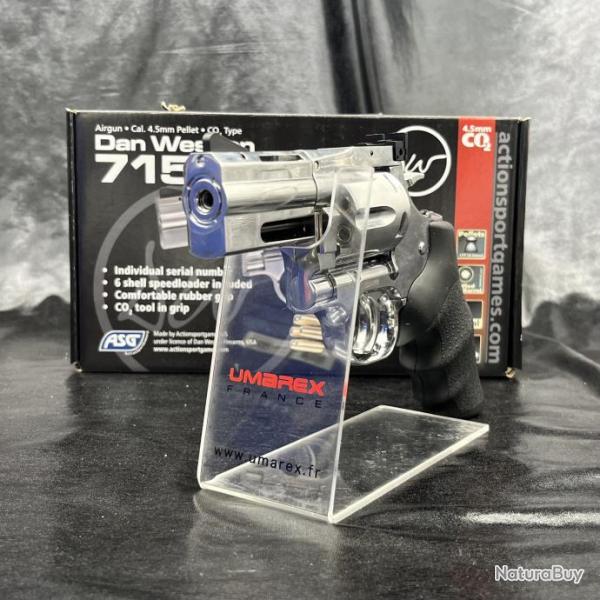 REVOLVER "GNB DAN WESSON DW715 2.5'' - SILVER - Cal. 4.5MM PLOMBS - CO2