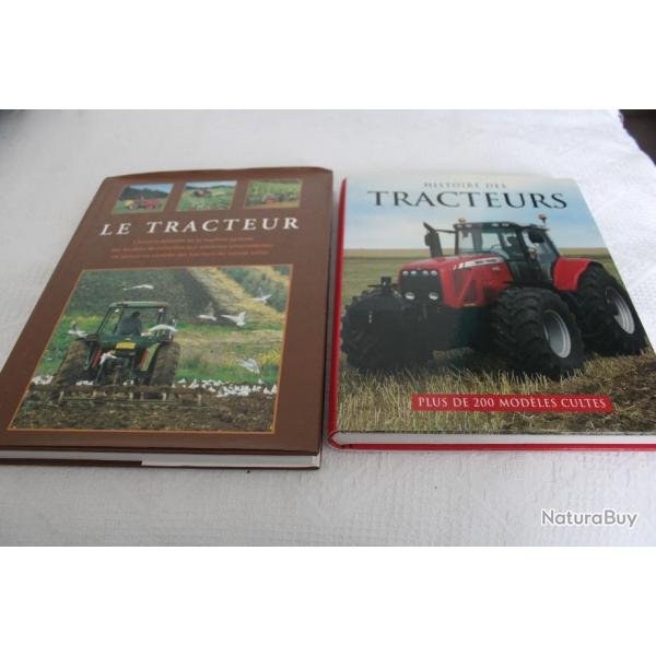 Lot 2 beaux livres sur histoire des tracteurs