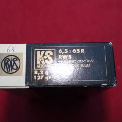 munitions RWS 6,5 x 65 R