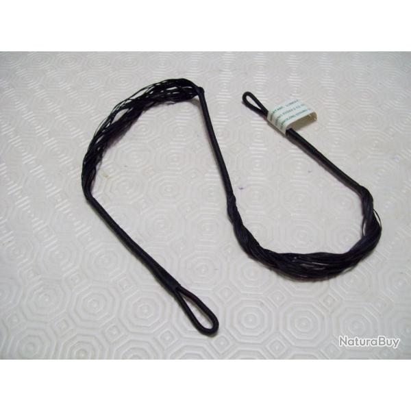 corde pour arbalte longueur 65 cm 32 brins noir