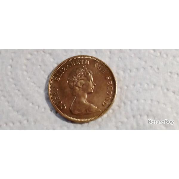 Monnaie new pence reine Elizabeth 1971 , dor  l'or fn 24 carats