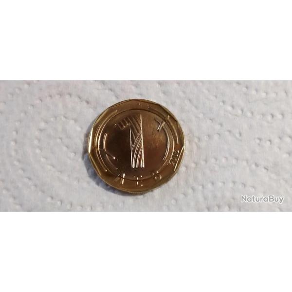 Monnaie 1 lev Bulgarie 2002 , dor  l'or fin 24 carats