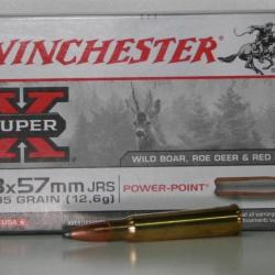 MUNITIONS WINCHESTER POWER POINT 195GR CAL. 8X57 JRS X20