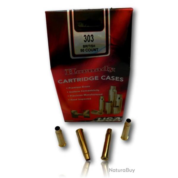 DOUILLE NON AMORCEES HORNADY CAL 303 BRITISH HORNADY LOT 50 8675
