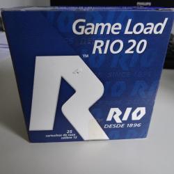 Cartouches RIO 20 Game Load Calibre 12 X 70 32 GR N°6 Lot de 4 Boites de 25 = 100