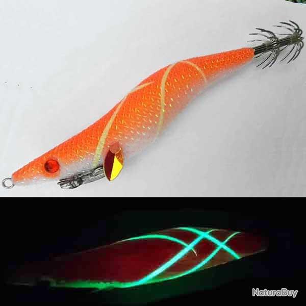 Turlutte Sandra Squid Full Light 3.5 Orange Glow