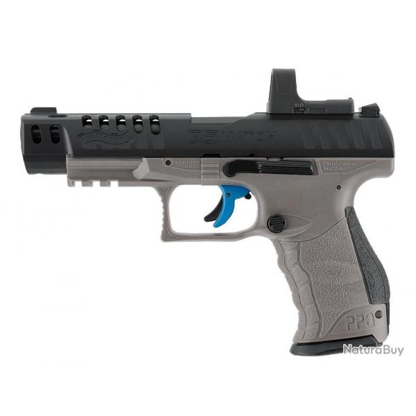 PIST WALTHER Q5 MATCH COMBO 5'' CO2 CAL 4.5MM AVEC VISEUR RDS 8