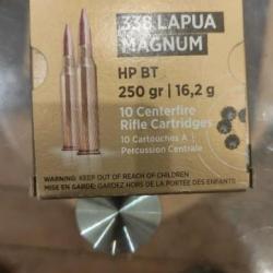 Munitions PPU 338 LAPUA Mag / Match Line (8munitions)
