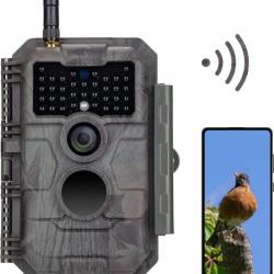 Caméra de Chasse WiFi Antenne avec App 32MP 1296P H.264 Objectif à Grand Champ de 110° IP66