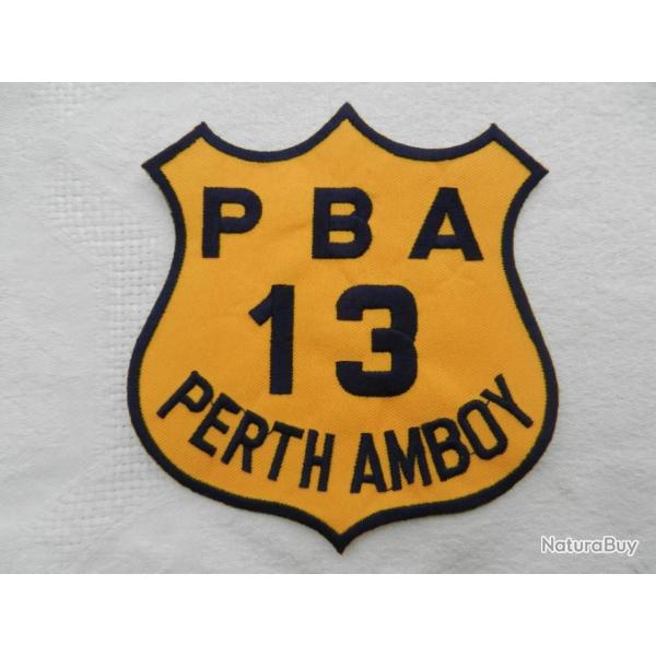 ancien insigne badge police PBA 13 PERTH AMBOY