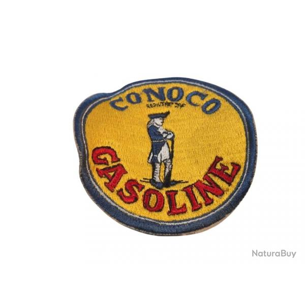Vieux cusson tissus Conoco Gasoline  coudre  ( 100 mm )