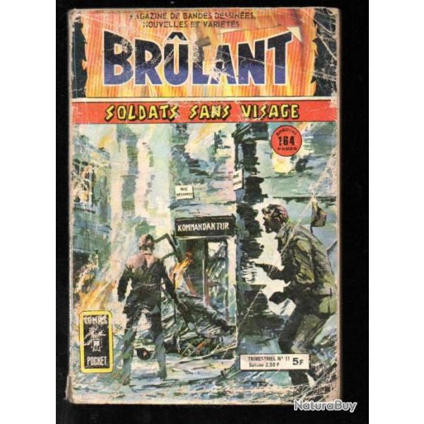 brulant soldats sans visages 11 comic's pocket bd de presse