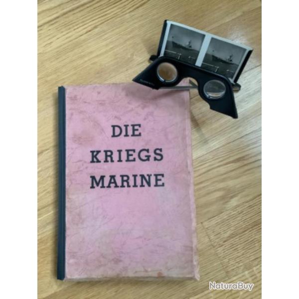 DIE KRIEGS MARINE - Livre images stroscopiques  LA MARINE DE GUERRE  du troisime Reich - 1942