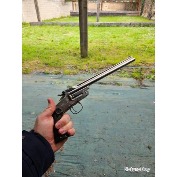 Pistolet Smith & Wesson 1 coup calibre 22 Lr modelof 91 catgorie D2
