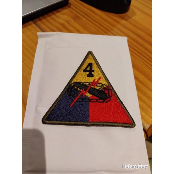 Patch arme us 4th ARMORED DIVISION 1