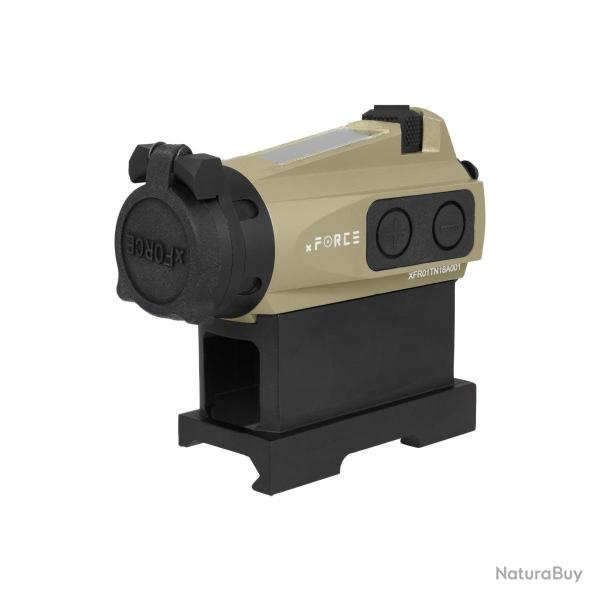 Viseur point rouge solaire XTSP avec mount Low QD - Tan - JJ Airsoft